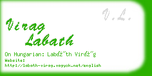 virag labath business card